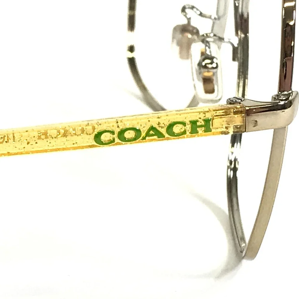 Coach Eyeglasses Frames HC 7091 L1062 900584 Yellow Gold Oversized 56-16-140